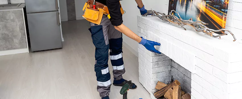 Outdoor Fireplace Restoration in Victoriaville, Quebec