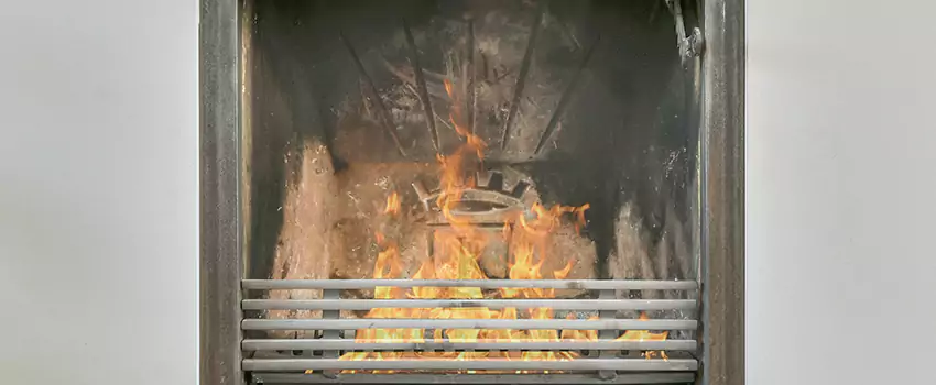 Travis Industries Linear Gas Fireplace Installation in Victoriaville, Quebec