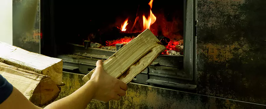 Wood Stove Heat Resistant Wall Repair in Victoriaville, Quebec