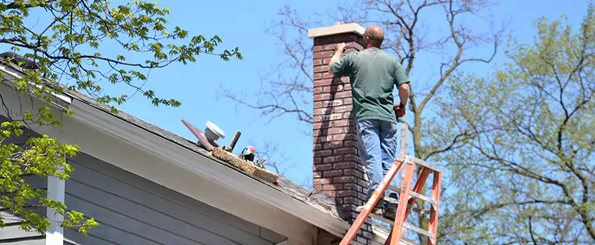 Chimney Crown Repair in Des Forges, Quebec