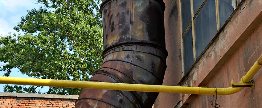 Lightning Protection Installation System for Industrial Chimneys in Victoriaville, Quebec