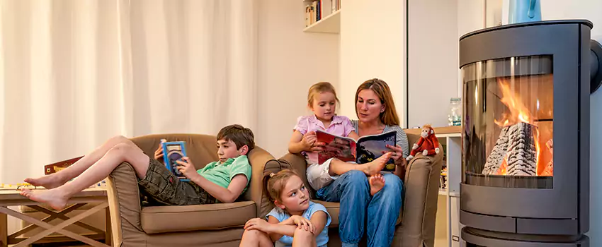 Outdoor Morso Fireplace Broken Screen Replacement in Victoriaville, Quebec