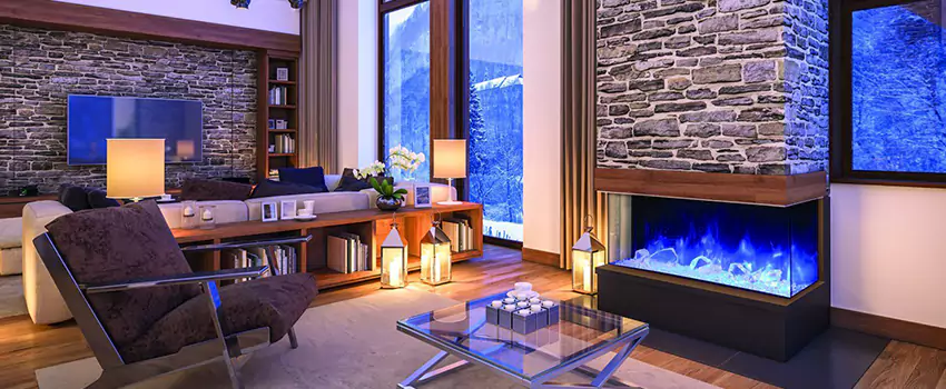 Dynamic Flame Color Fireplace Installation in Victoriaville, QC